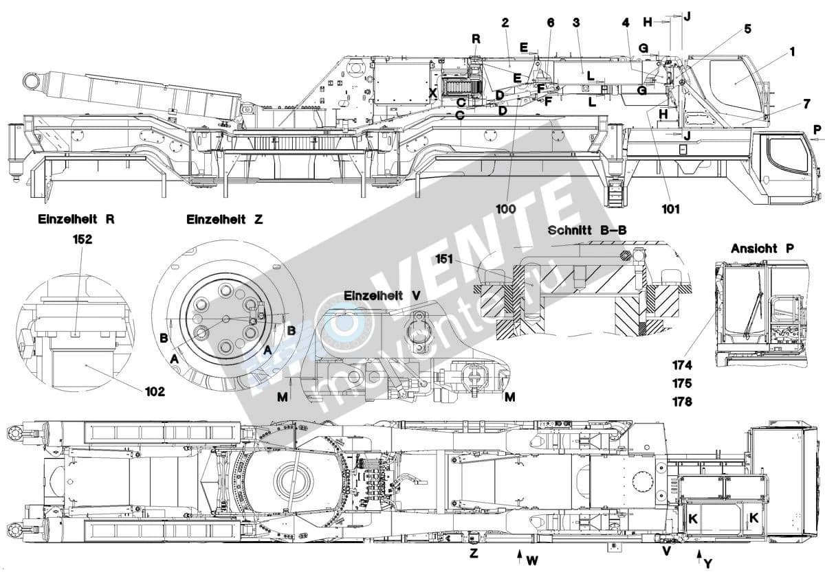 Подшипник шарнира 746910801 Liebherr