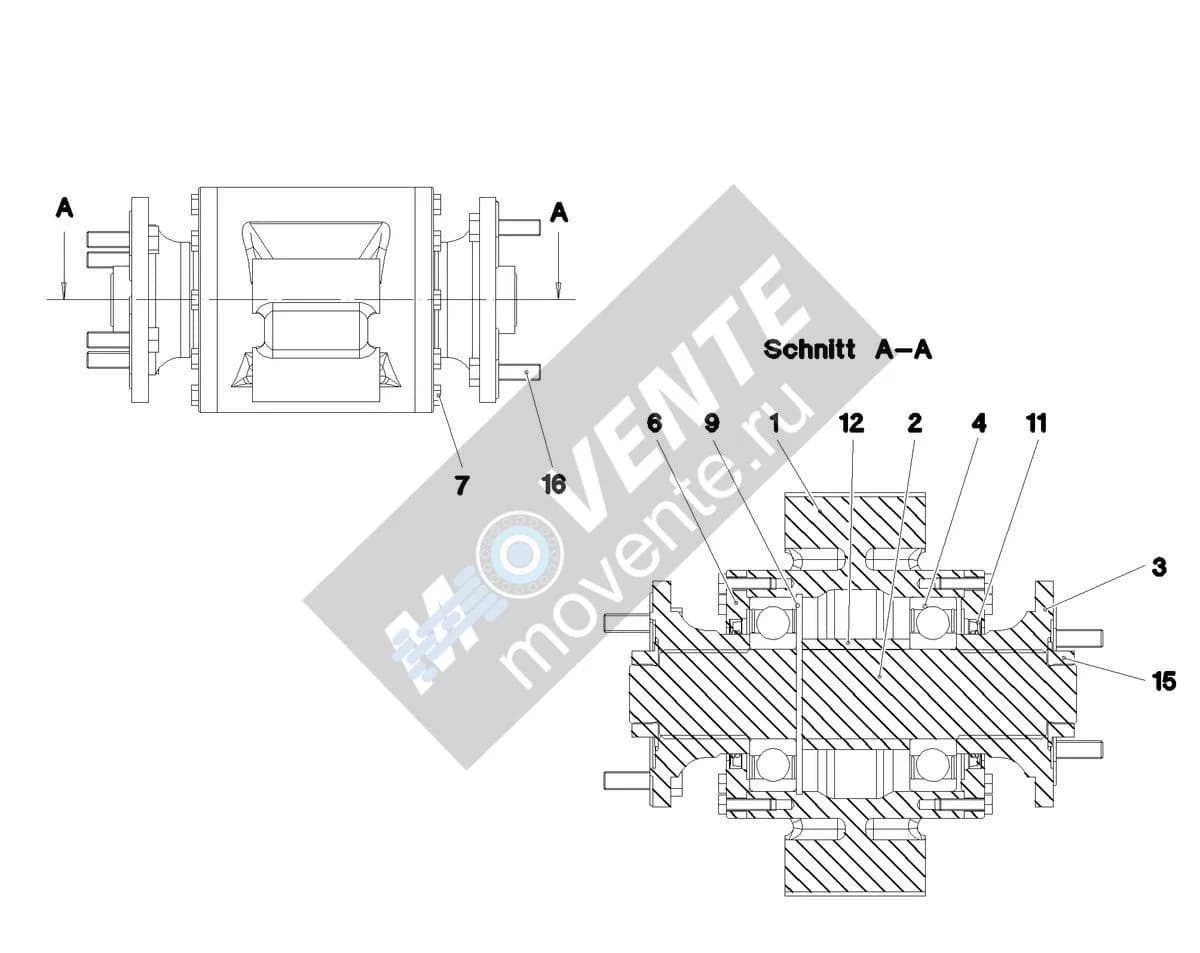 Шарикоподшипник радиальный 745177201 Liebherr