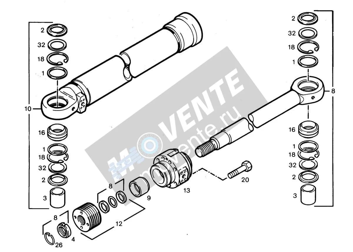 Подшипник шарнира 7003044 Liebherr
