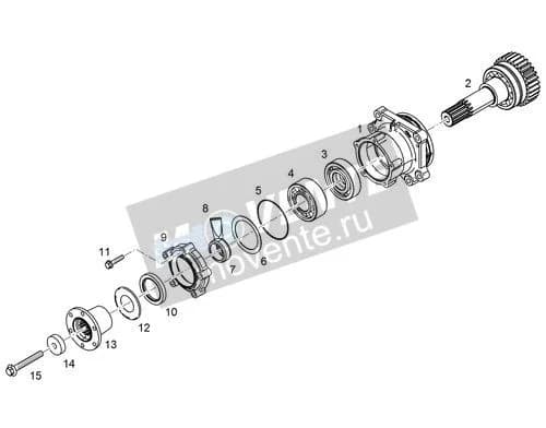 Шарикоподшипник радиально-упорный 11110339 Liebherr