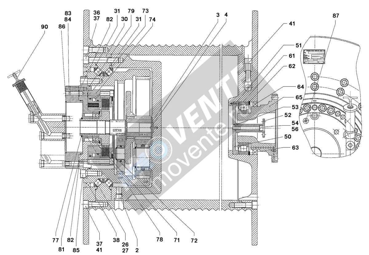 Шарикоподшипник самоустанавливающийся 745301201 Liebherr