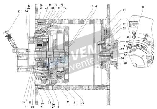 Шарикоподшипник самоустанавливающийся 745301201 Liebherr