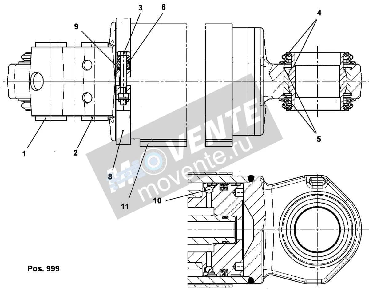 Подшипник шарнира 10430246 Liebherr