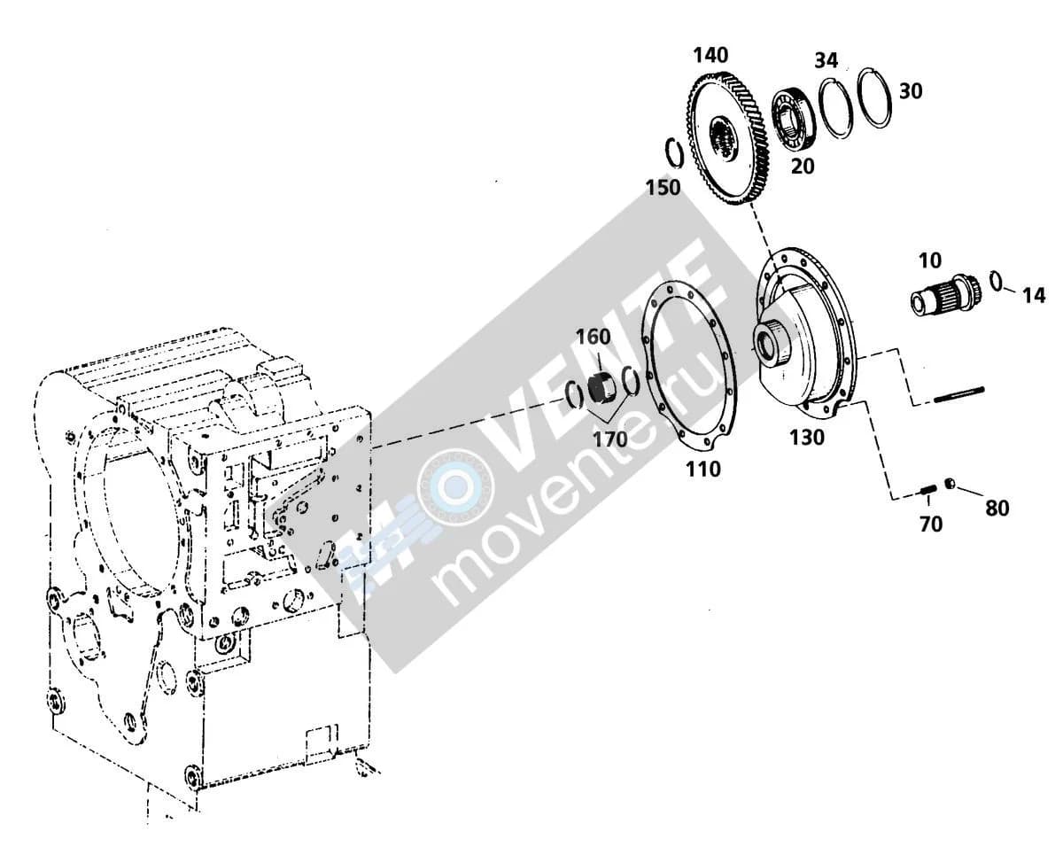 Подшипник игольчатый 500586408 Liebherr