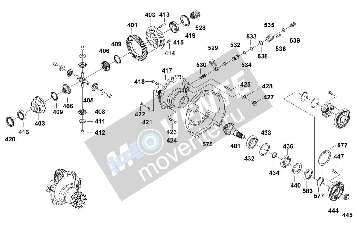 Роликоподшипник конический 746222301 Liebherr