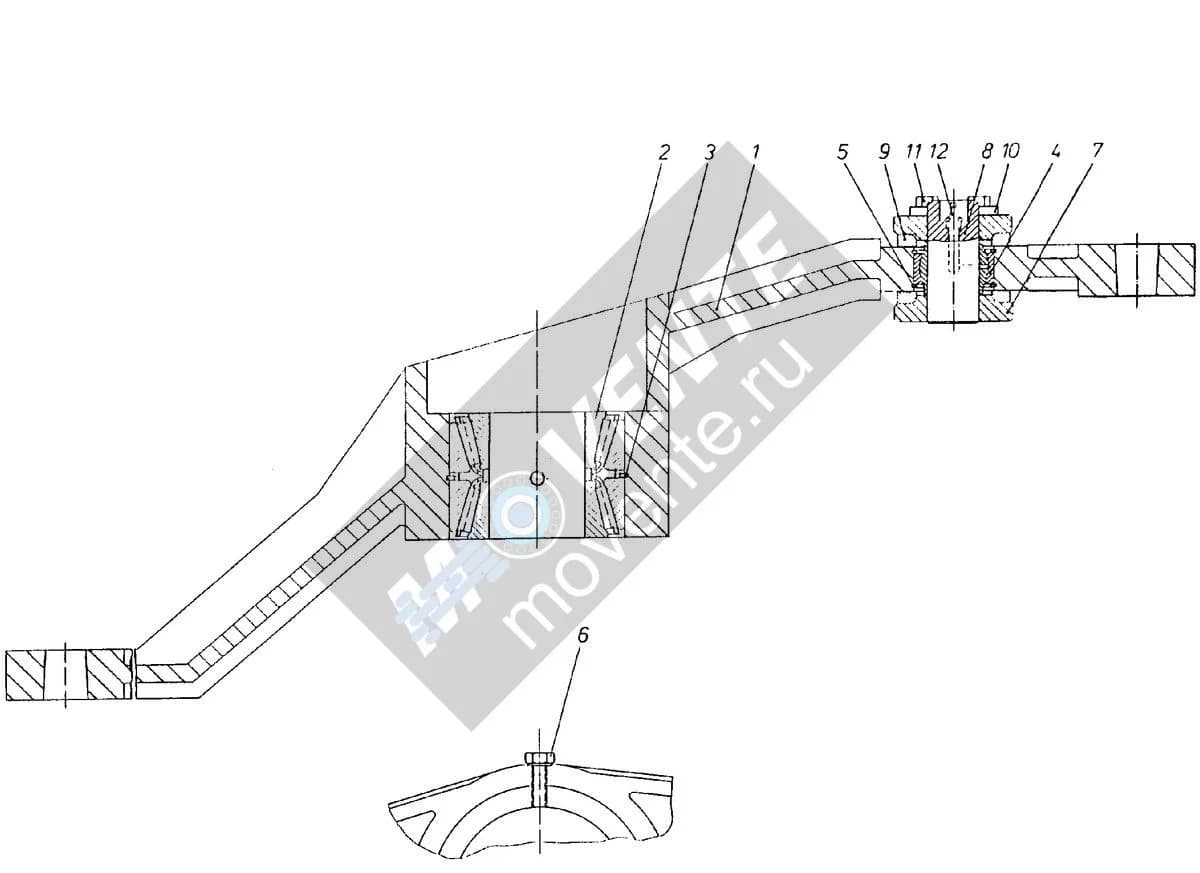 Комплект подшипников 746801608 Liebherr