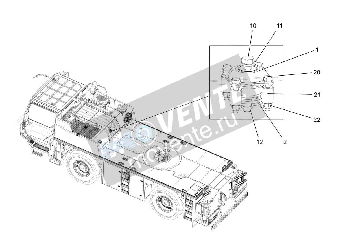 Подшипник конический 12102299 Liebherr