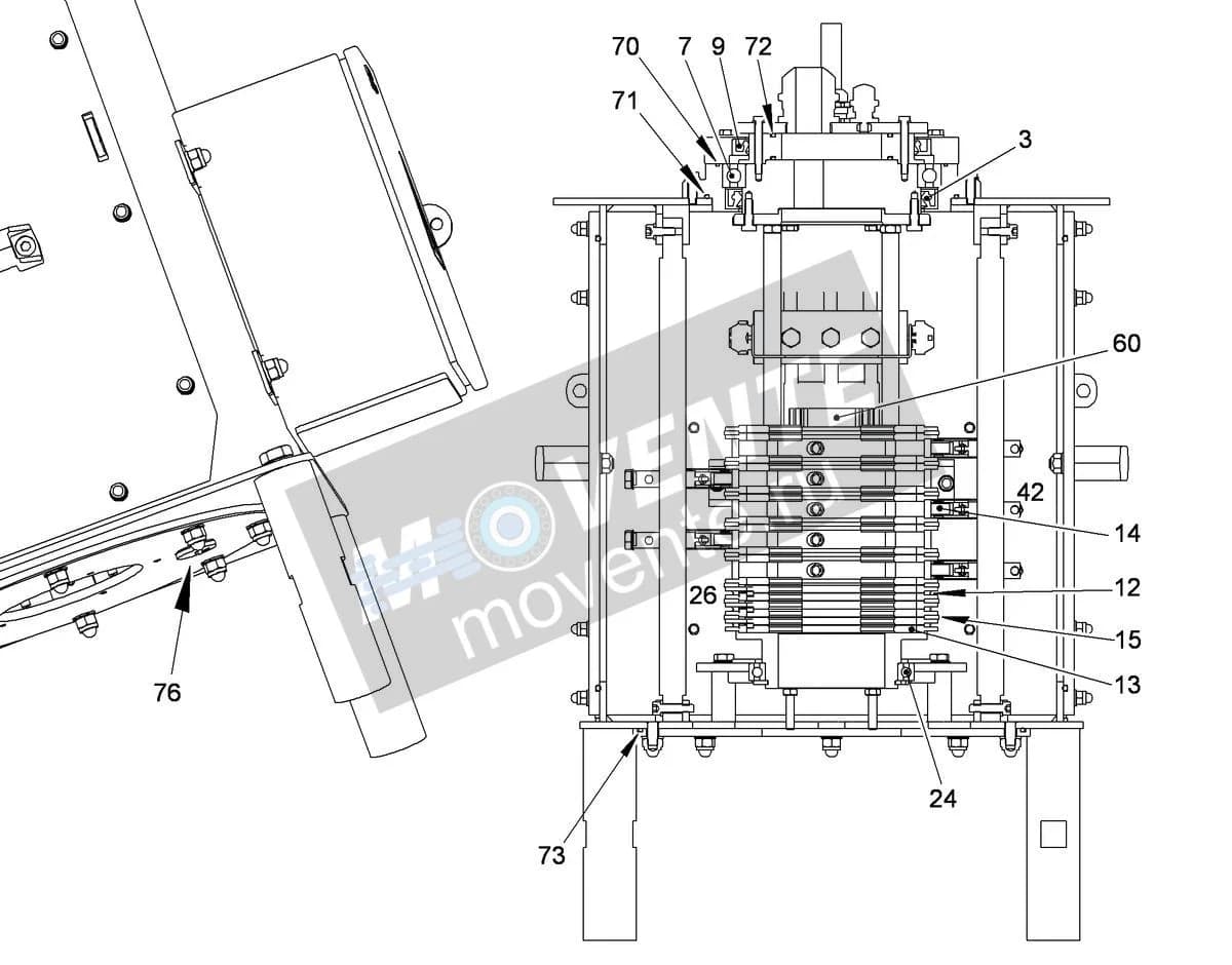 Шарикоподшипник радиальный 10800166 Liebherr