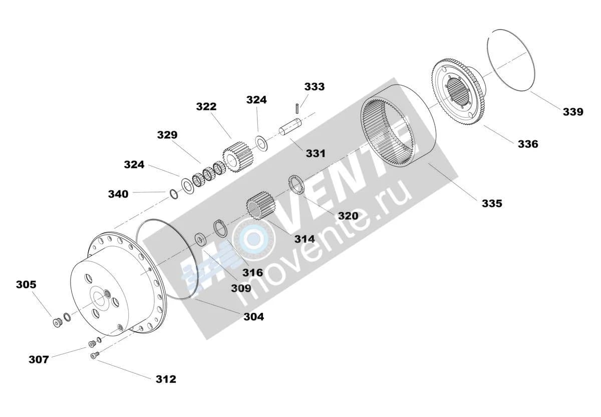 Подшипник игольчатый 10336058 Liebherr
