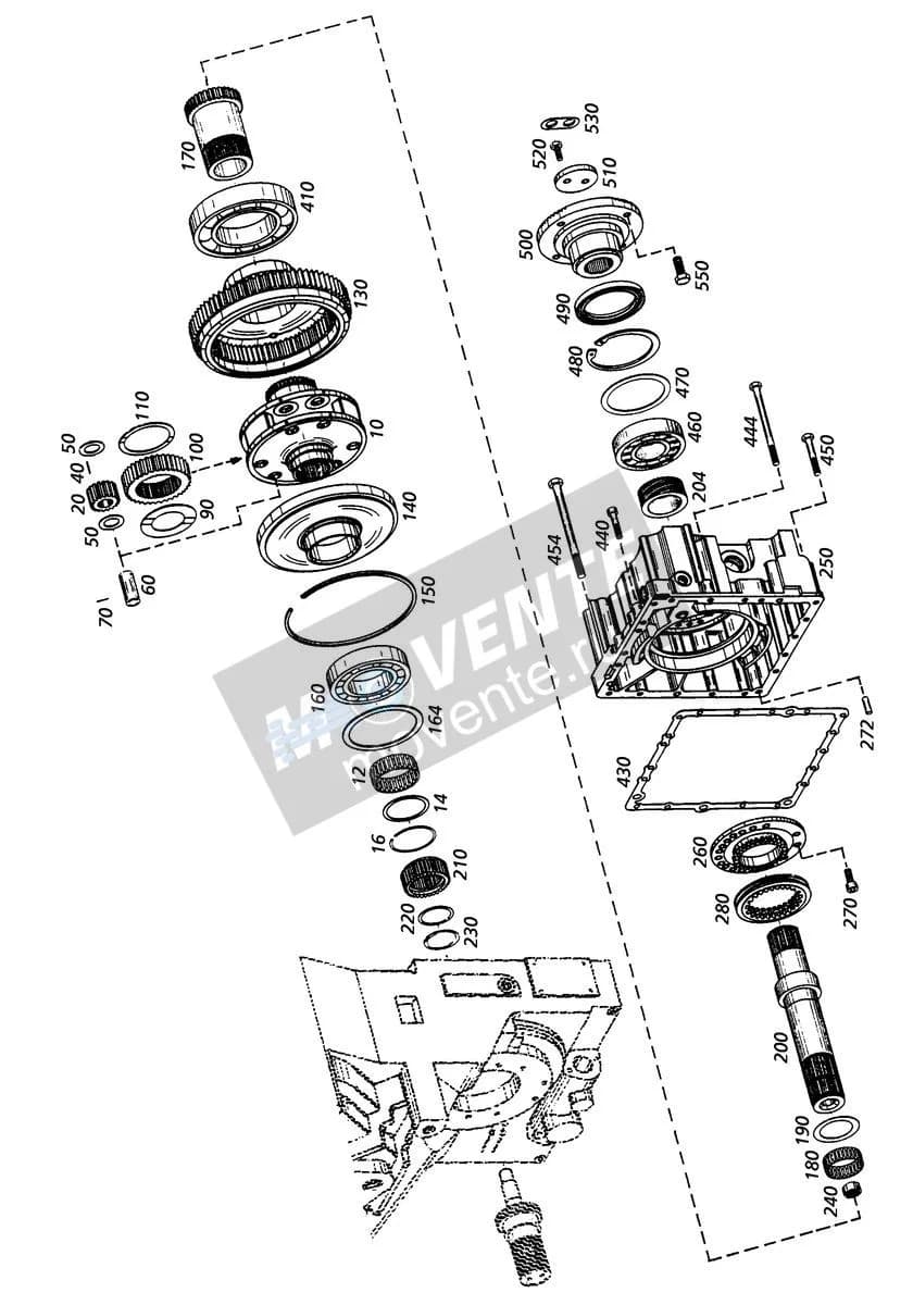 Роликоподшипник с цилиндрическими роликами 571100108 Liebherr