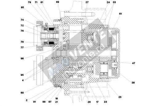 Роликоподшипник с цилиндрическими роликами 746413701 Liebherr