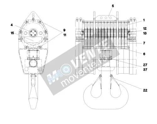 Подшипник с цилиндрическими роликами 746605908 Liebherr