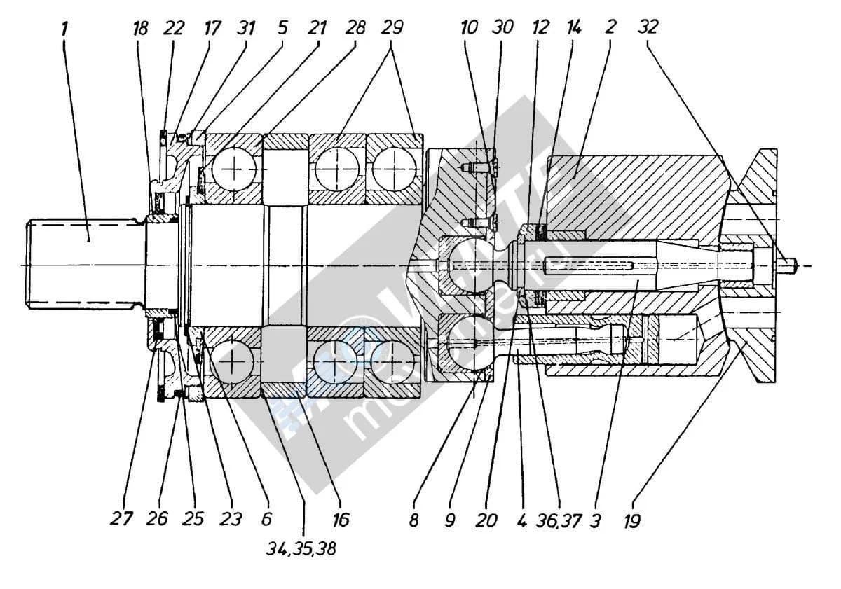 Шарикоподшипник радиальный 514606108 Liebherr