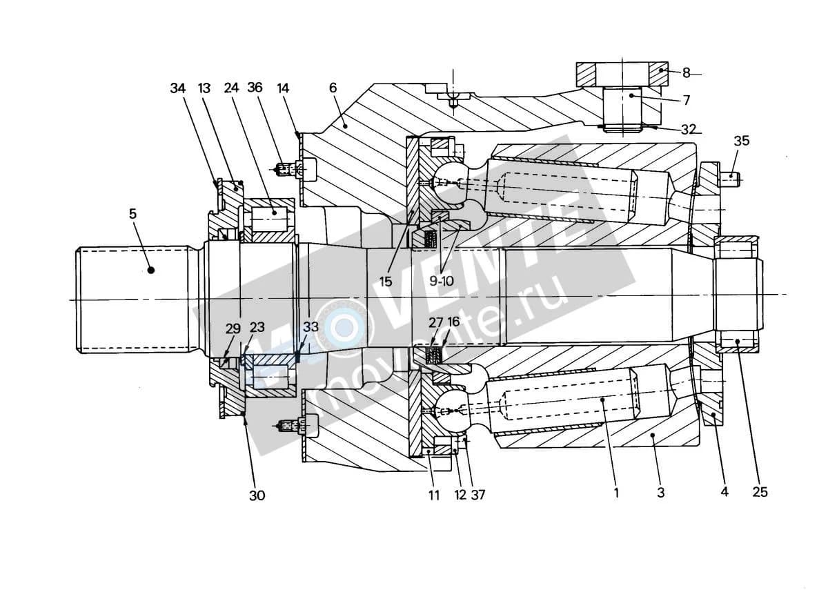Роликоподшипник с цилиндрическими роликами 7369814 Liebherr