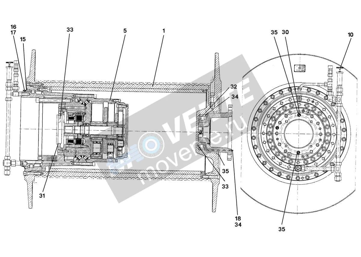 Роликоподшипник самоустанавливающийся 746002101 Liebherr