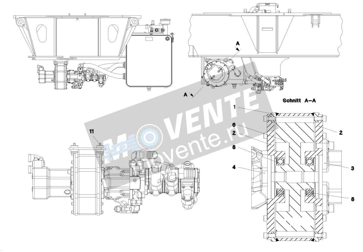 Подшипник 10112523 Liebherr