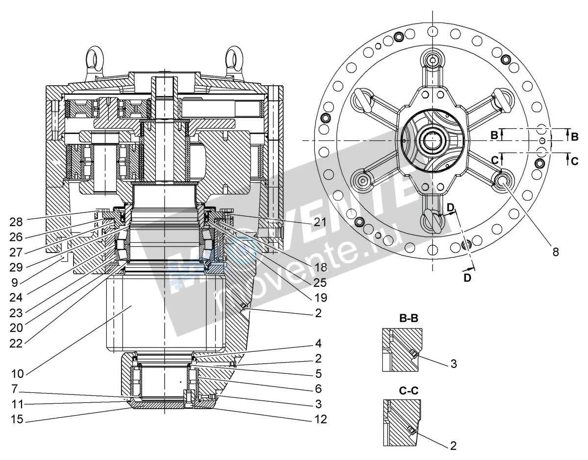 Роликоподшипник конический 10168197 Liebherr