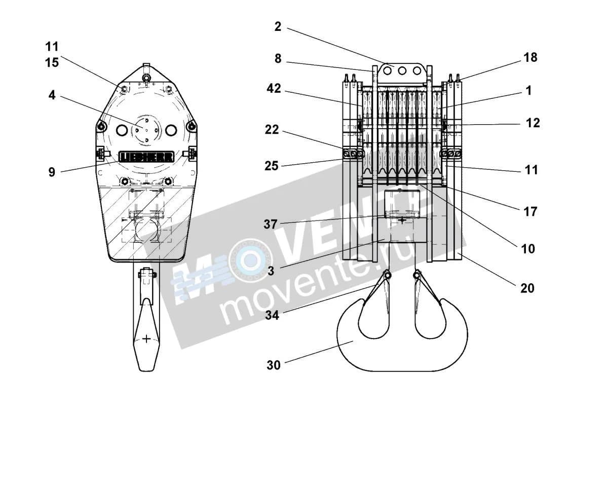 Подшипник качения 11320934 Liebherr