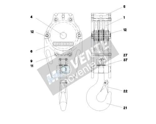 Подшипник с цилиндрическими роликами 746604101 Liebherr