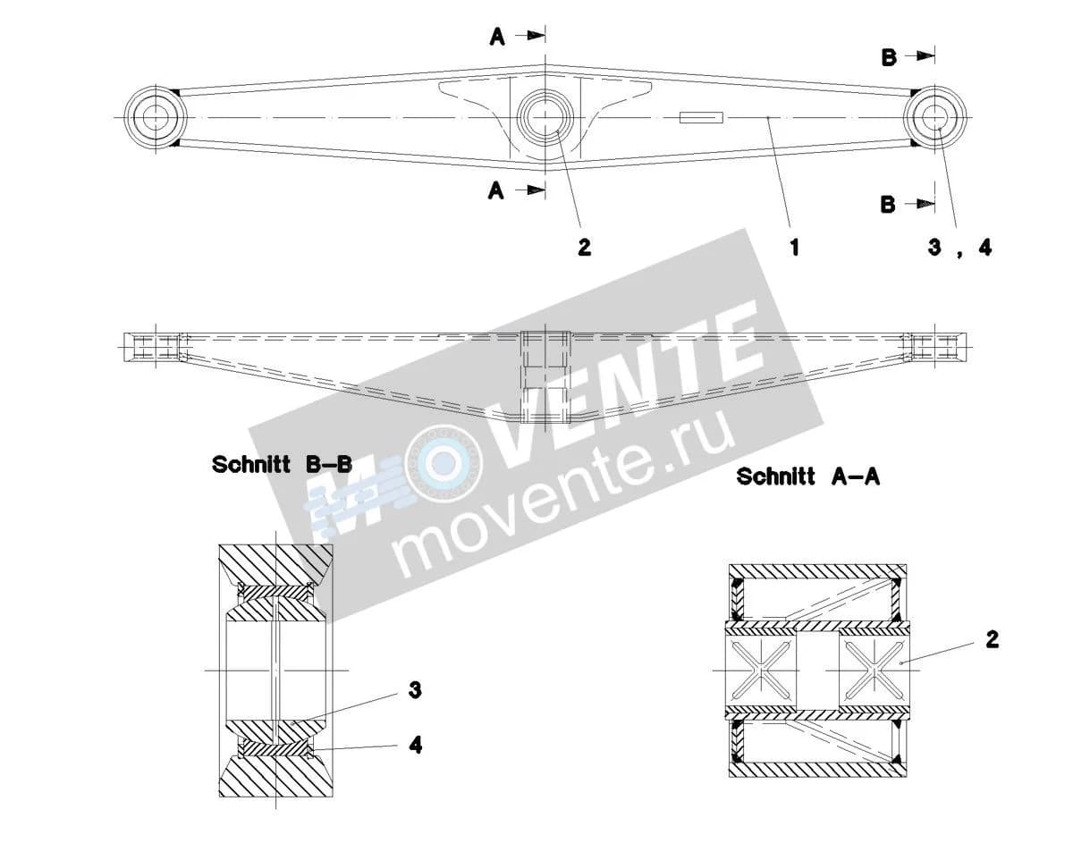 Подшипник шарнира 746918408 Liebherr