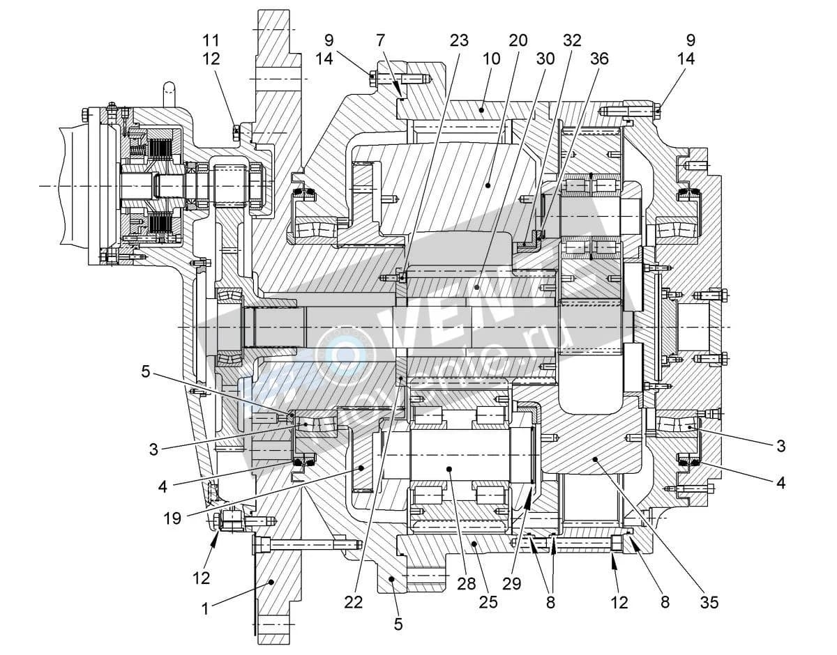 Роликоподшипник самоустанавливающийся 7610049 Liebherr