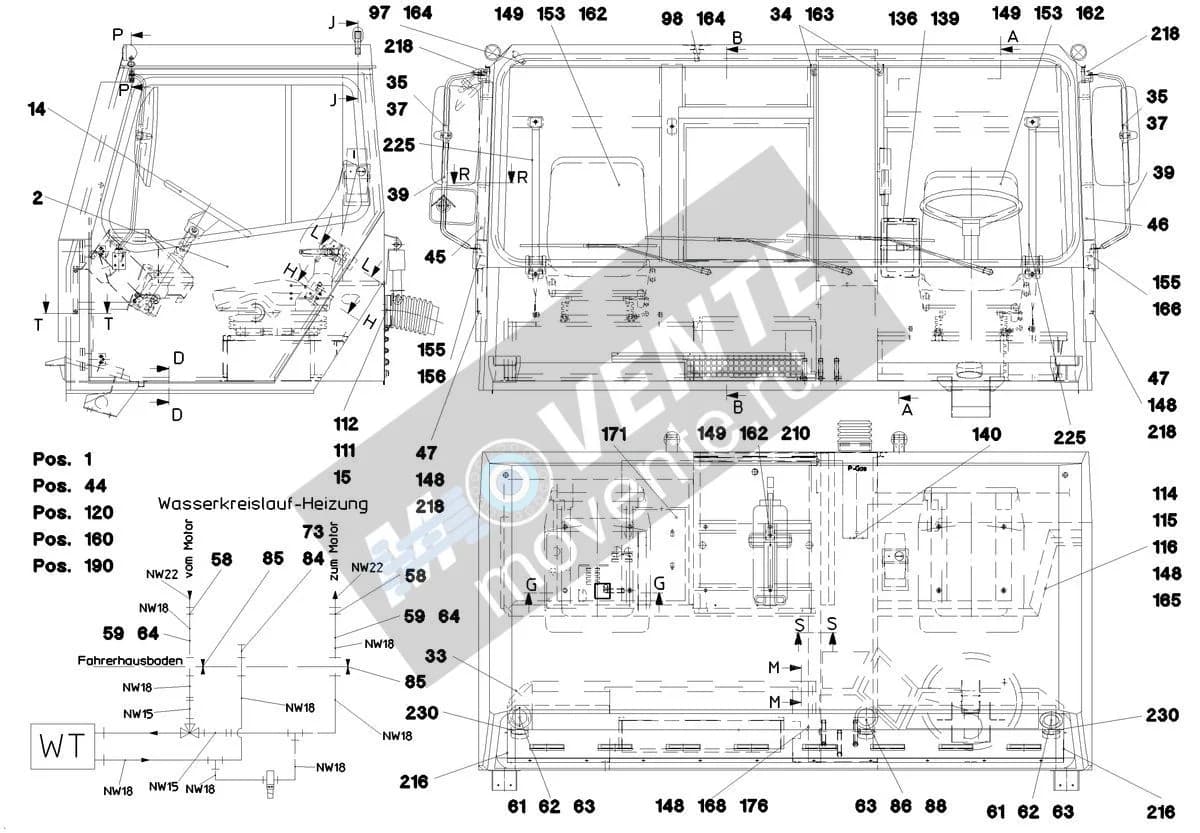 Подшипник стеклоочистителя 591057808 Liebherr