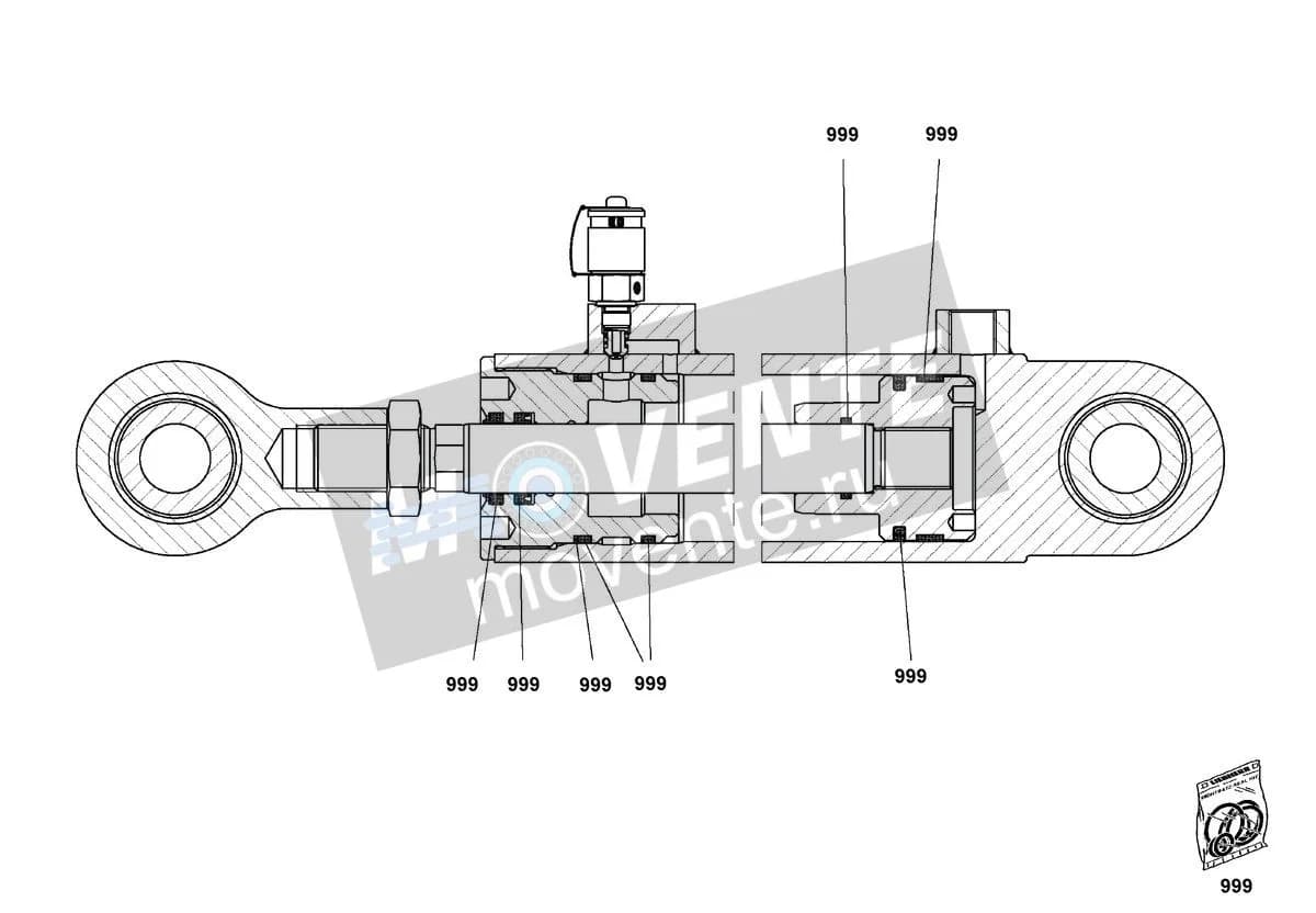 Подшипник шарнира 12102621 Liebherr