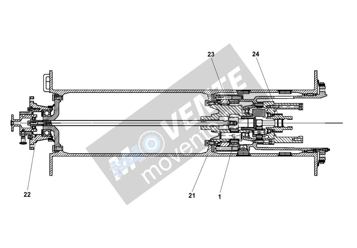 Подшипник фланцевый 11347399 Liebherr