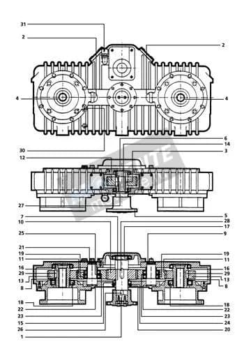 Роликоподшипник с цилиндрическими роликами 571363408 Liebherr