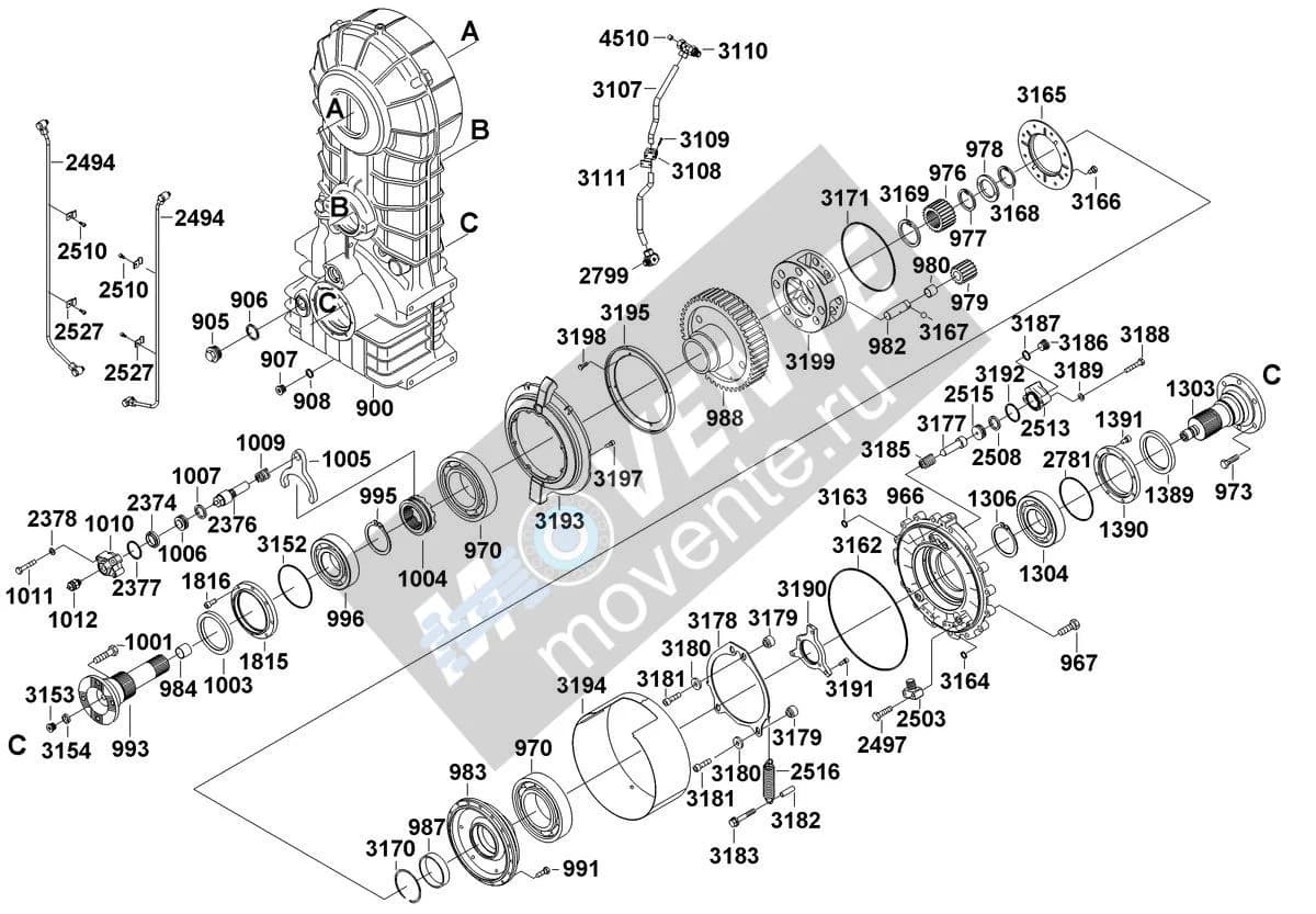 Шарикоподшипник радиальный 745120308 Liebherr