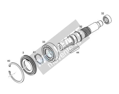 Роликоподшипник с цилиндрическими роликами 7380106 Liebherr