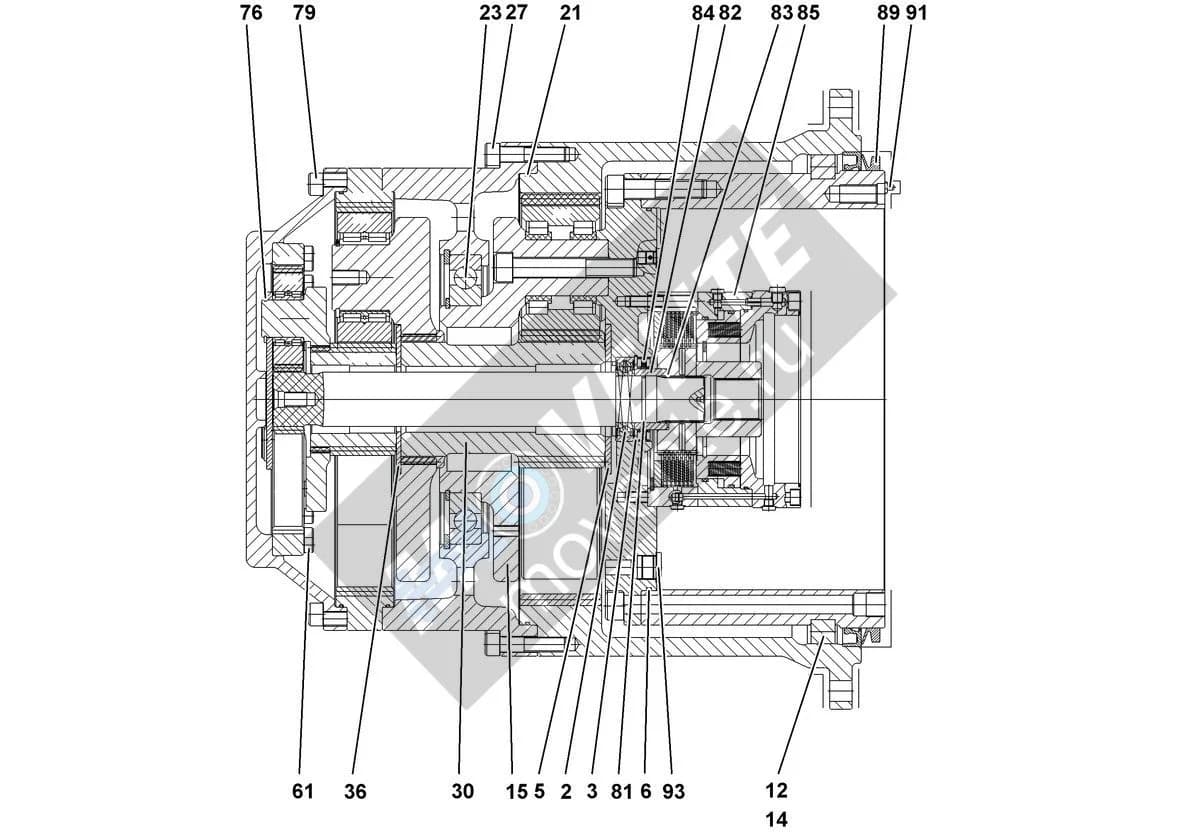 Шарикоподшипник радиальный 745159201 Liebherr