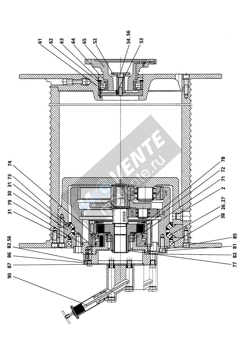 Шарикоподшипник самоустанавливающийся 745301101 Liebherr