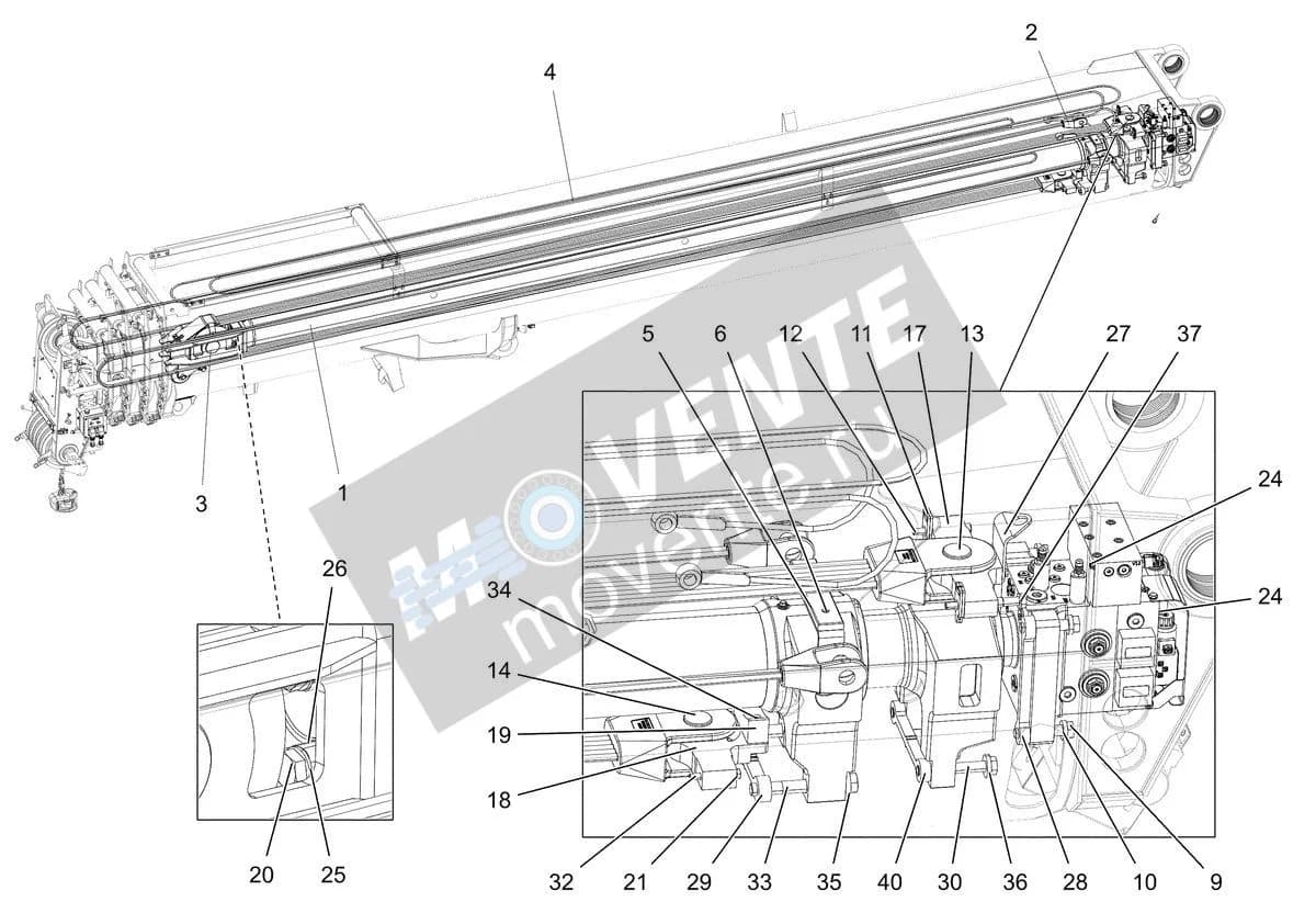Подшипник шарнира 11694850 Liebherr
