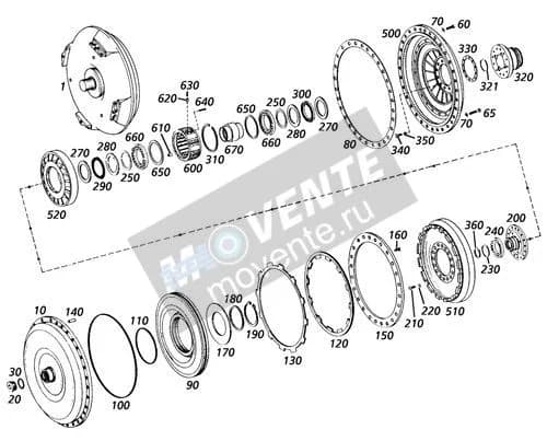 Подшипник упорный игольчатый 570833208 Liebherr