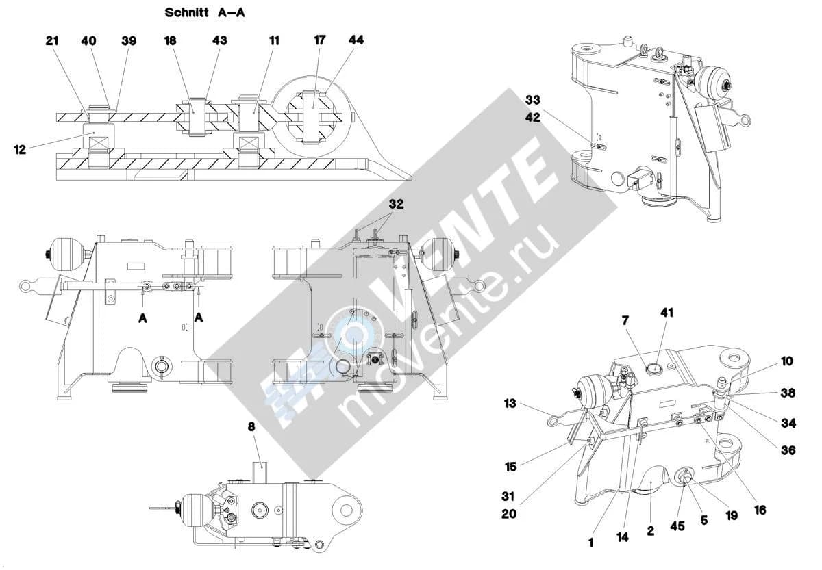 Подшипник скольжения 10872965 Liebherr