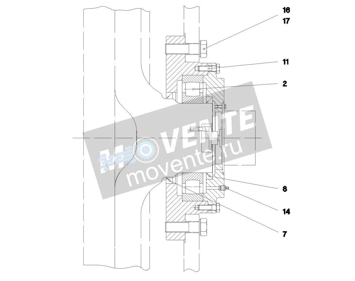 Подшипник барабана 968419601 Liebherr