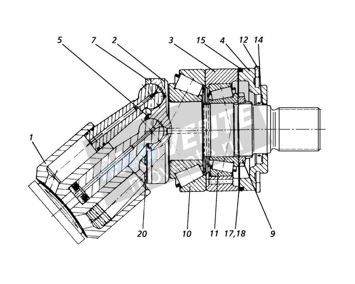Роликоподшипник конический 746249208 Liebherr