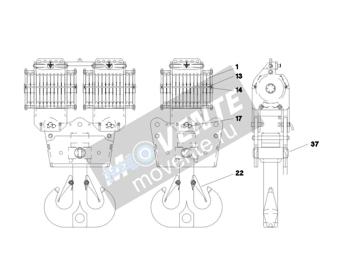 Подшипник с цилиндрическими роликами 10428344 Liebherr