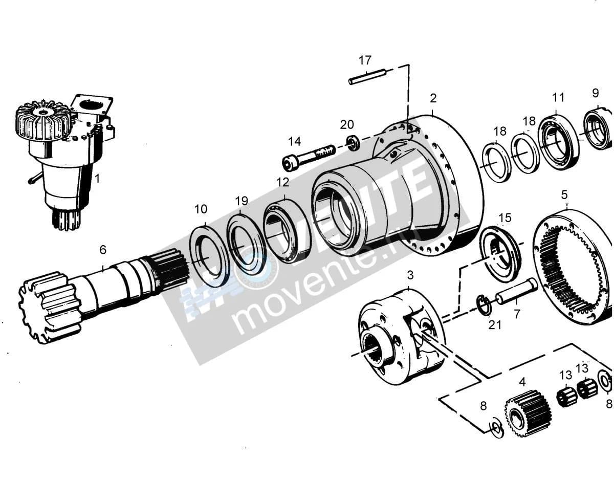 Роликоподшипник конический 746223601 Liebherr