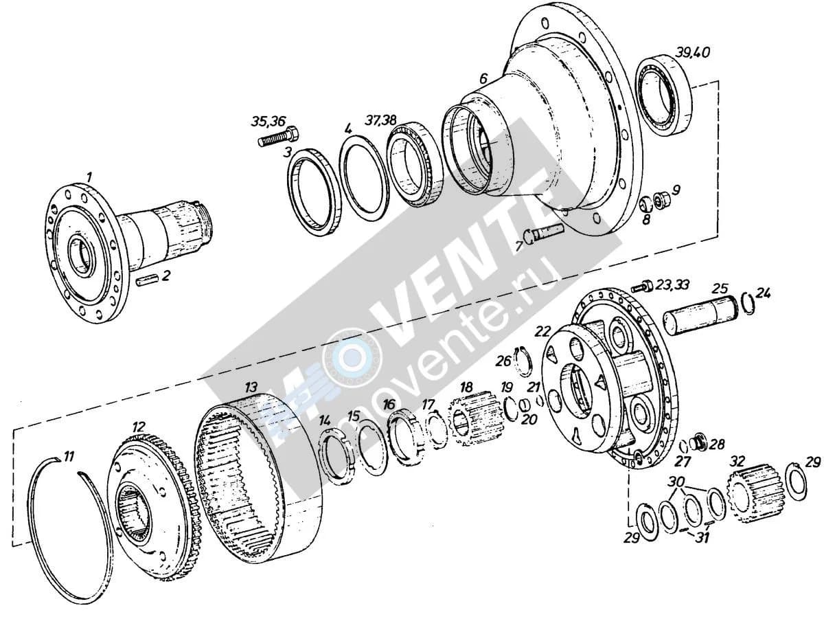 Роликоподшипник конический 747401308 Liebherr