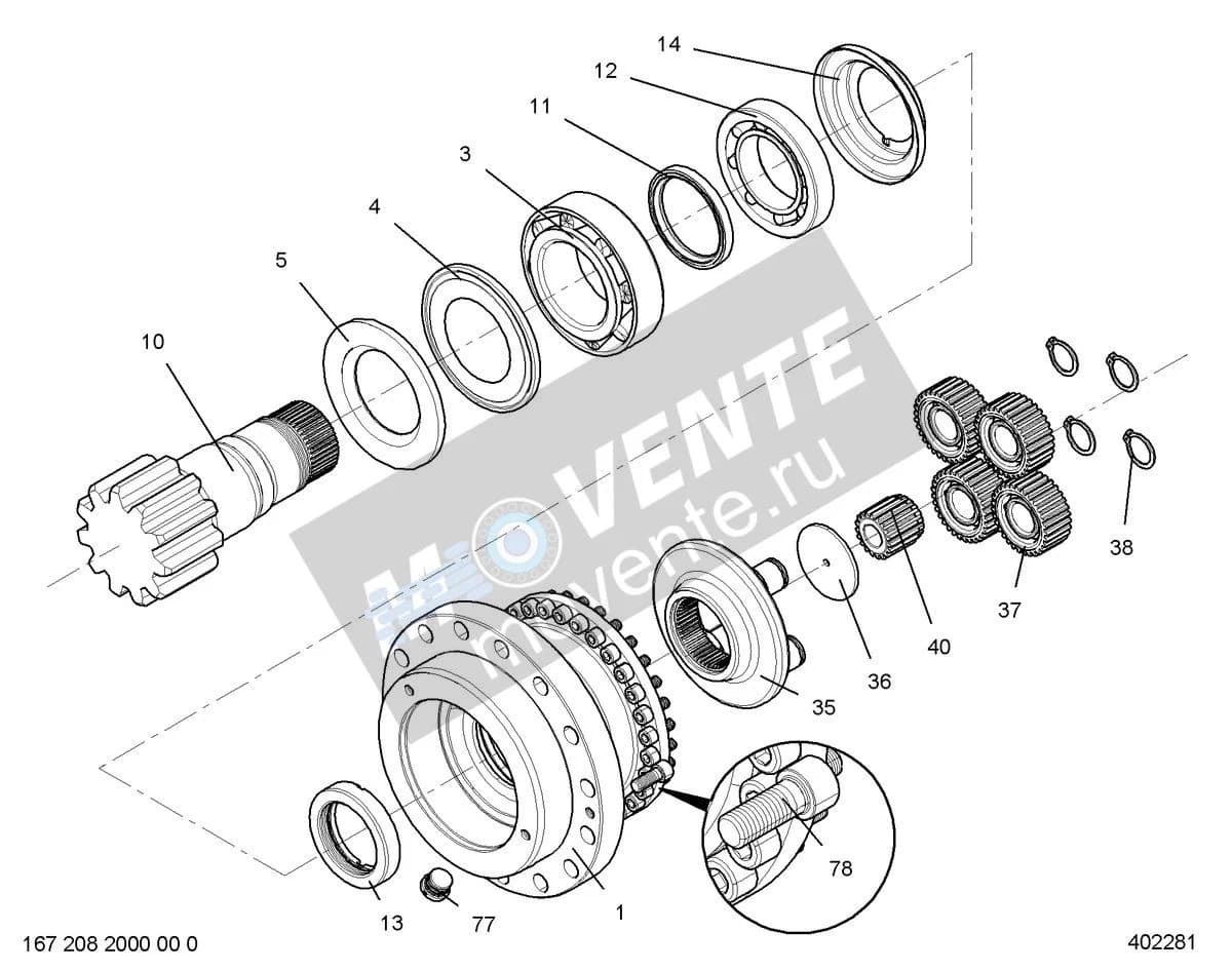 Роликоподшипник конический 746201501 Liebherr