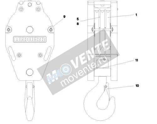 Подшипник с цилиндрическими роликами 746606308 Liebherr