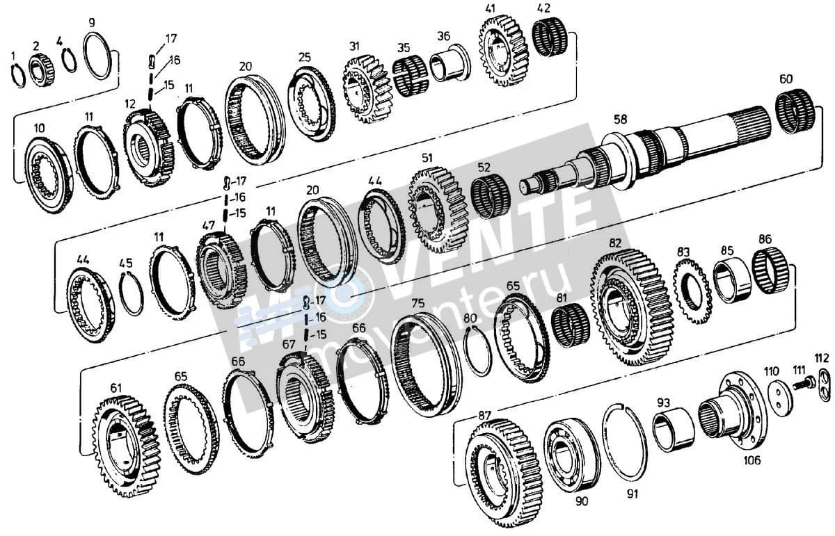 Роликоподшипник 500605808 Liebherr