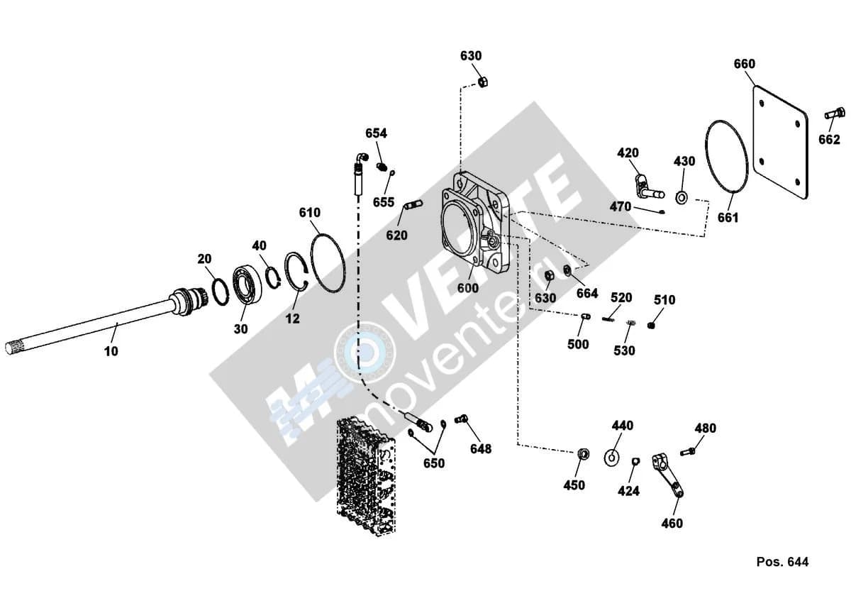 Шарикоподшипник радиальный 571626208 Liebherr