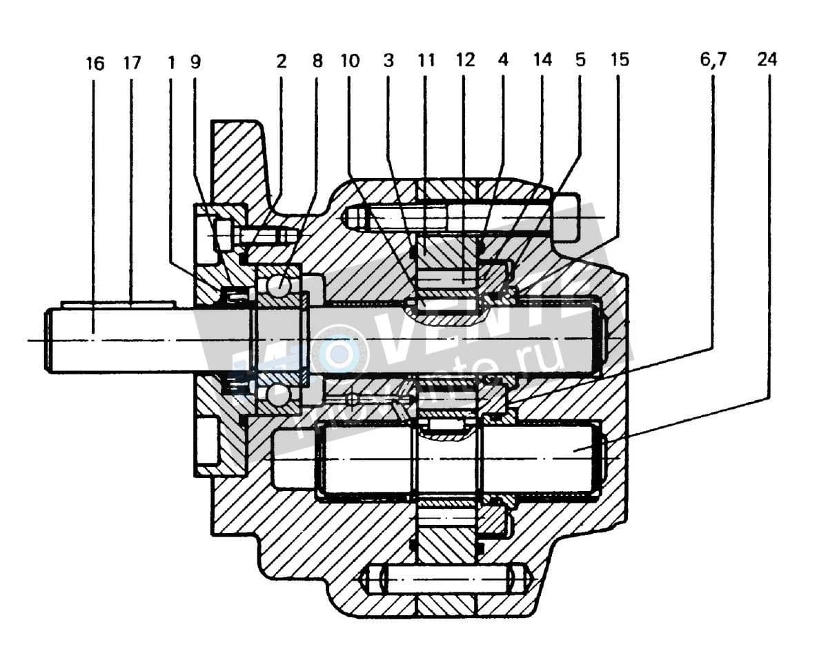 Шарикоподшипник радиально-упорный 570167908 Liebherr