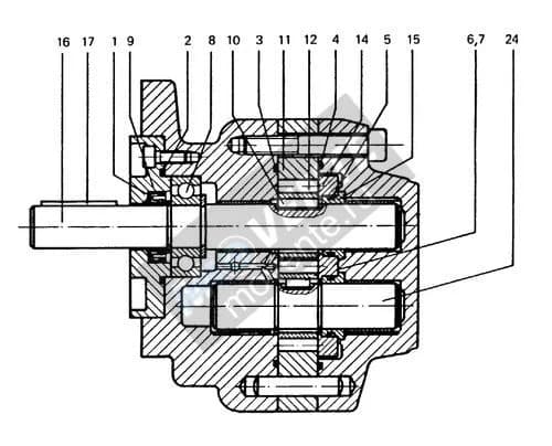 Шарикоподшипник радиально-упорный 570167908 Liebherr