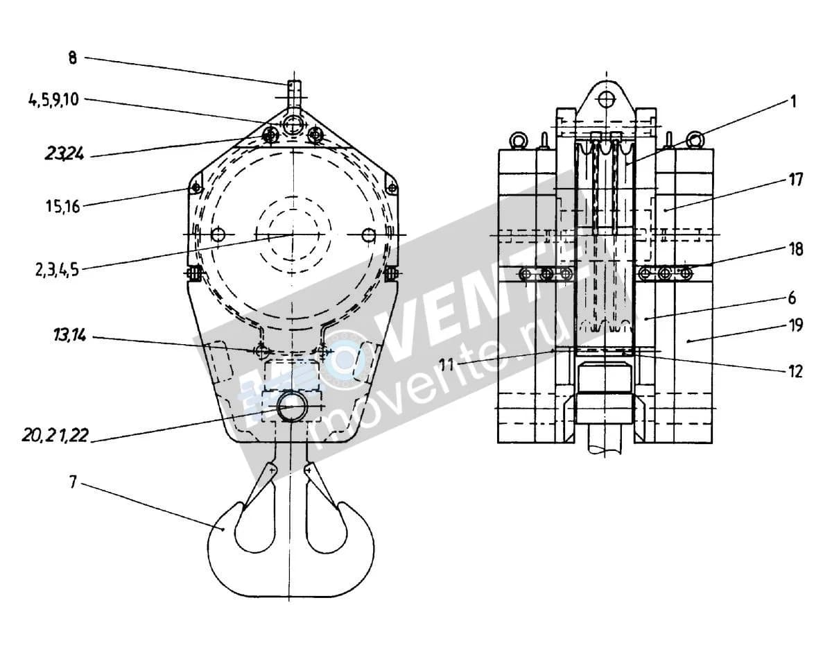 Подшипник с цилиндрическими роликами 746606008 Liebherr