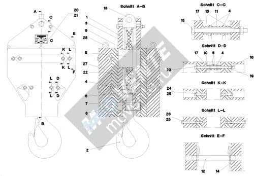 Подшипник с цилиндрическими роликами 746517008 Liebherr