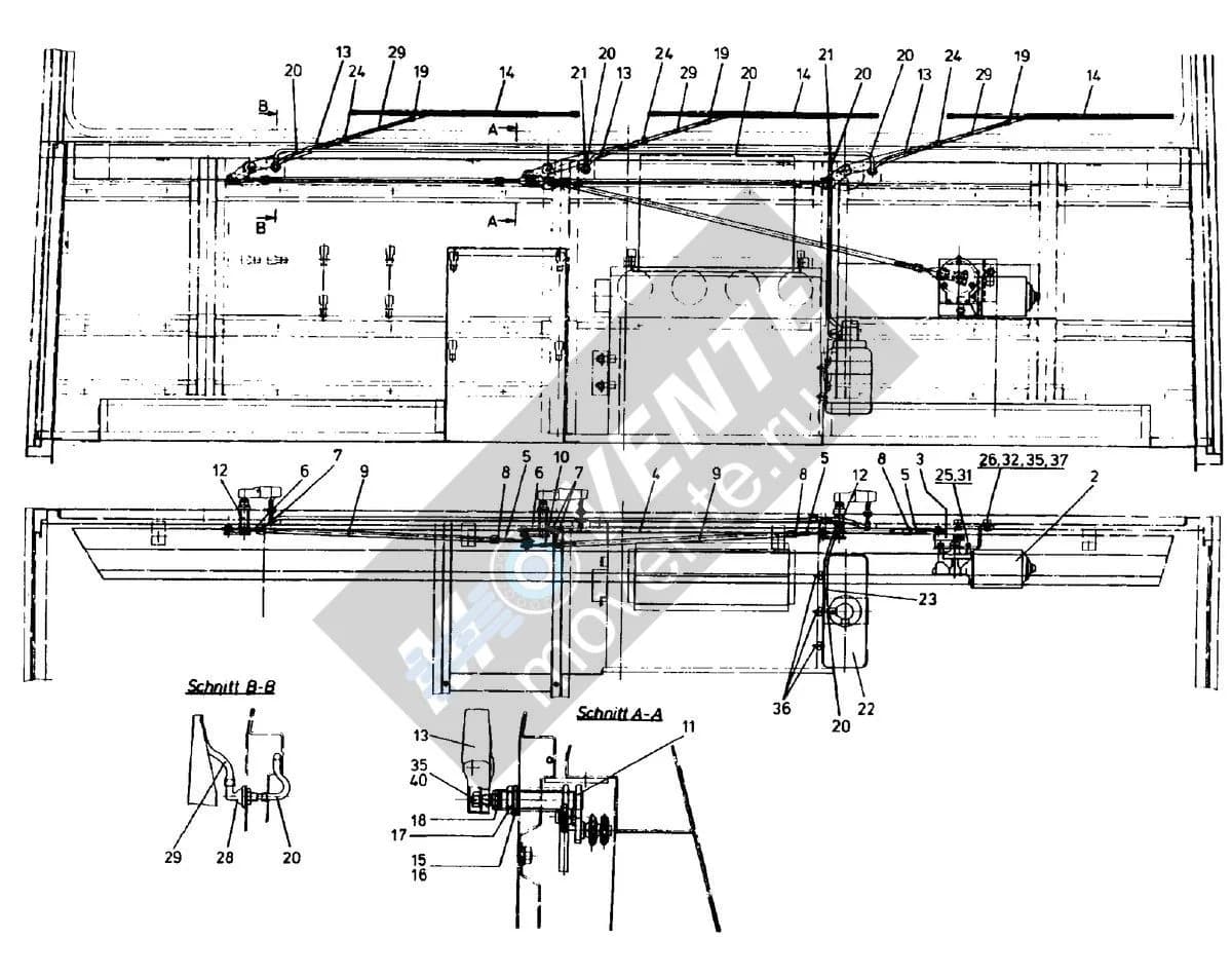 Подшипник стеклоочистителя 591054208 Liebherr